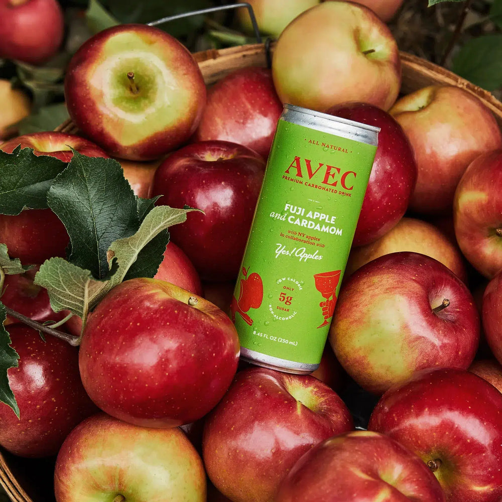 AVEC — Fuji Apple & Cardamom, Premium Carbonated Drink (Lifestyle) | A Fresh Sip, The Best Non-Alcoholic Adult Beverages