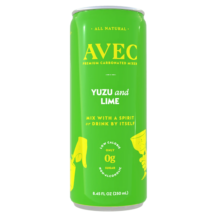 AVEC — Yuzu & Lime, Premium Carbonated Drink | A Fresh Sip, The Best Non-Alcoholic Adult Beverages
