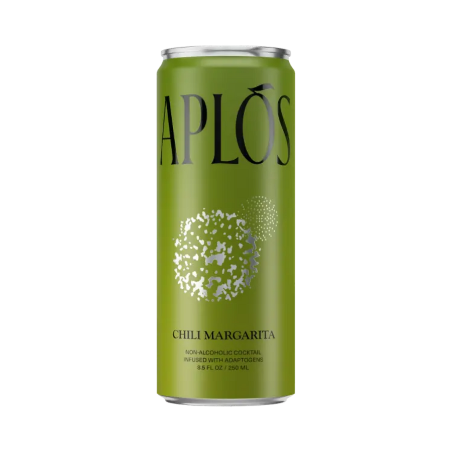 Aplós — Chili Margarita, Non-Alcoholic Cocktail Infused With Adaptogens (4-pack) | A Fresh Sip, The Best Non-Alcoholic Adult Beverages