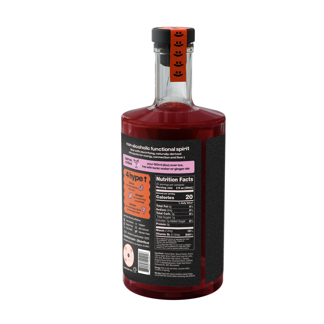 Bonbuz — Bittersweet Citron, Mood-Enhancing & Energizing Functional Spirit (Nutrition) | A Fresh Sip, The Best Non-Alcoholic Adult Beverages
