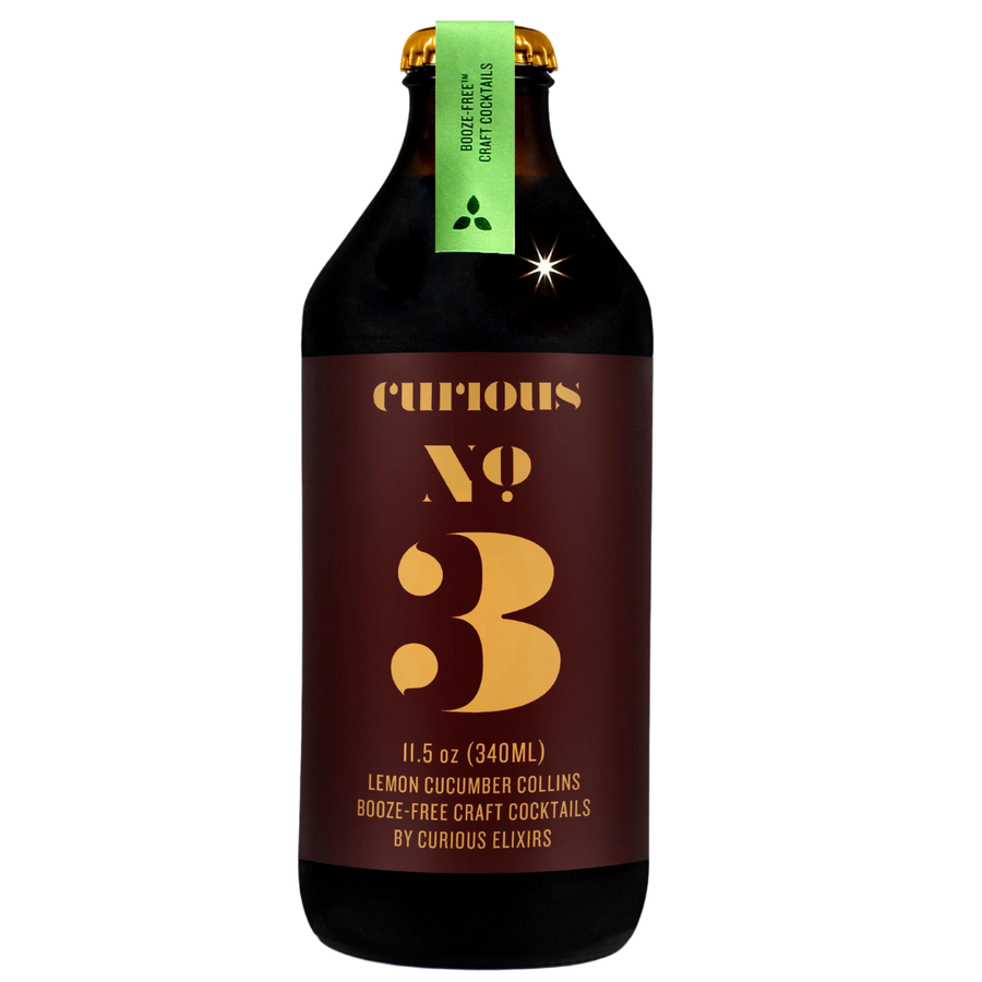 Curious Elixirs — No.3 Juniper Cucumber Collins, Non-Alcoholic Craft Cocktail | A Fresh Sip, The Best Non-Alcoholic Adult Beverages