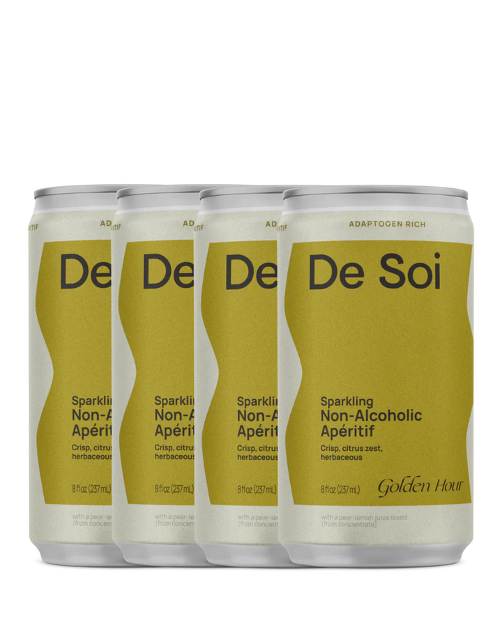 De Soi — Golden Hour, Non-Alcoholic Apéritif (4 cans) | A Fresh Sip, The Best Non-Alcoholic Adult Beverages