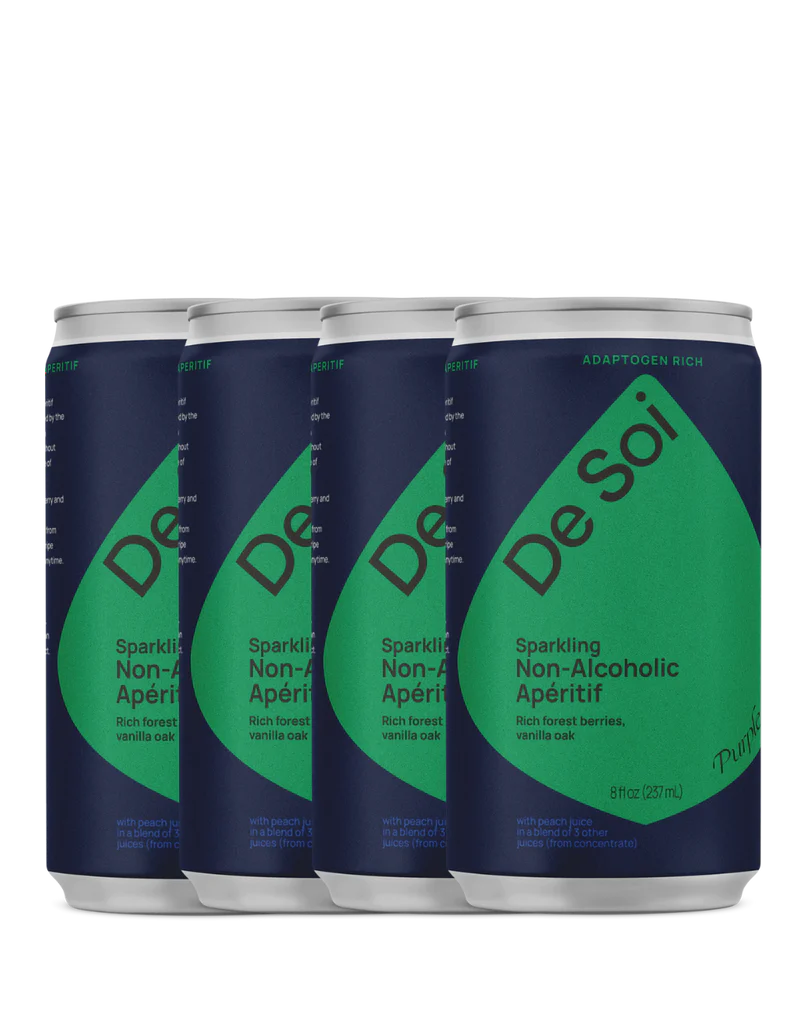 De Soi — Purple Lune, Non-Alcoholic Apéritif (4 cans) | A Fresh Sip, The Best Non-Alcoholic Adult Beverages