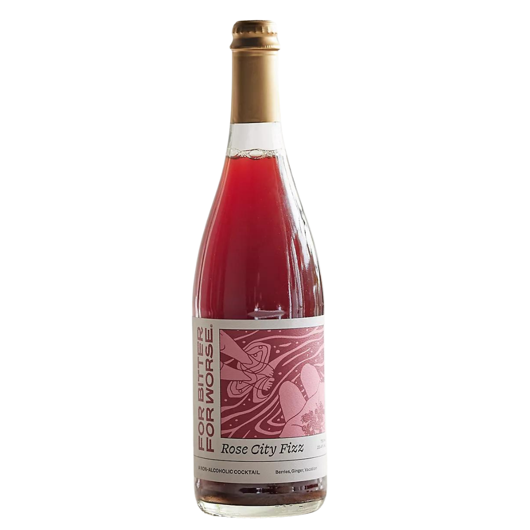 For Bitter For Worse — Rose City Fizz, Non-Alcoholic Cocktail | A Fresh Sip, The Best Non-Alcoholic Adult Beverages