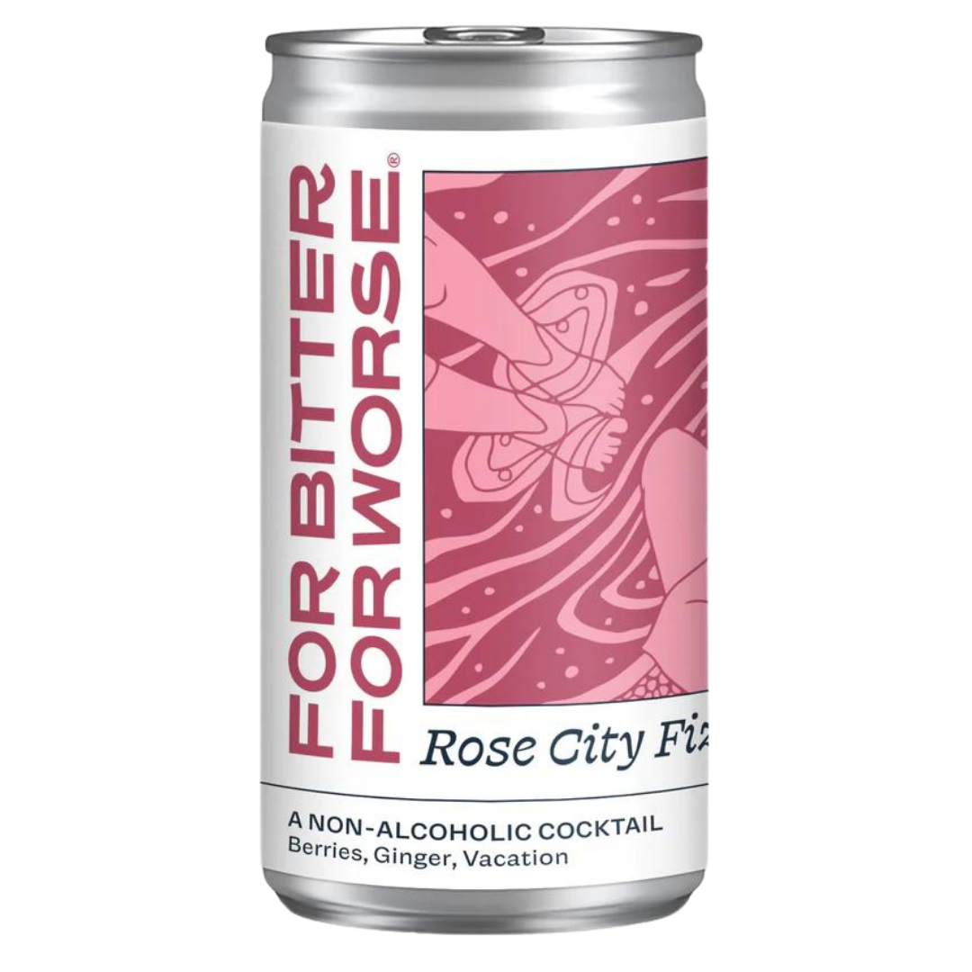 For Bitter For Worse — Rose City Fizz, Non-Alcoholic Cocktail | A Fresh Sip, The Best Non-Alcoholic Adult Beverages