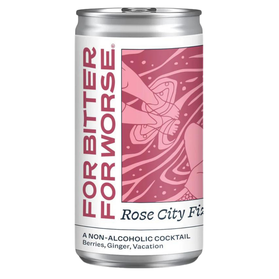 For Bitter For Worse — Rose City Fizz, Non-Alcoholic Cocktail | A Fresh Sip, The Best Non-Alcoholic Adult Beverages