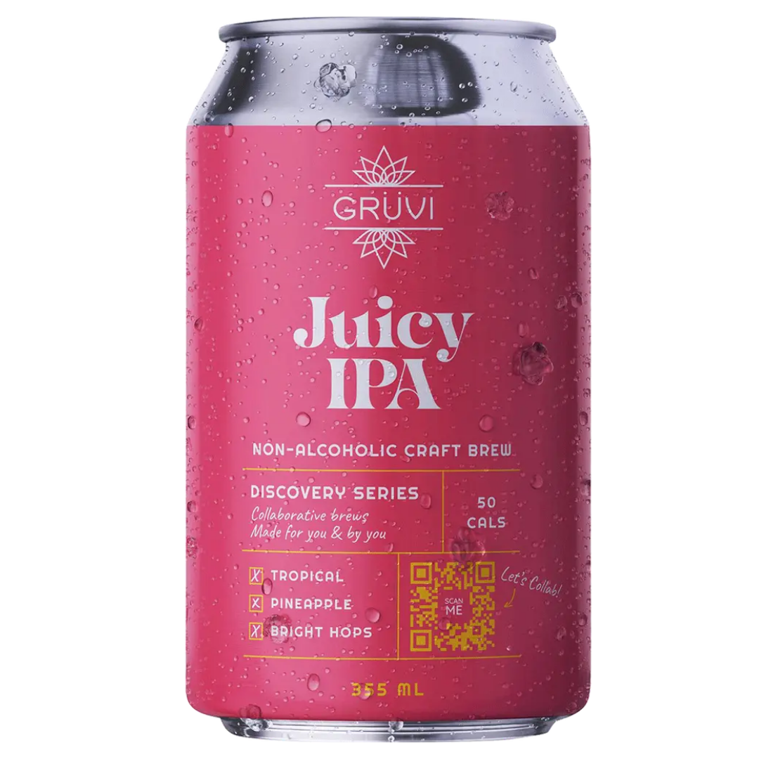 Grüvi — Juicy IPA,  Non-Alcoholic Beer | A Fresh Sip, The Best Non-Alcoholic Adult Beverages
