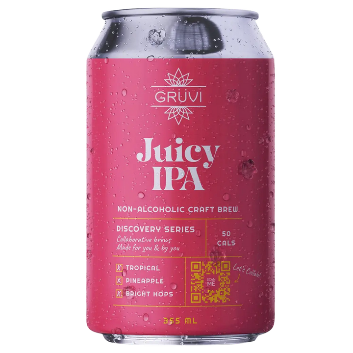 Grüvi — Juicy IPA,  Non-Alcoholic Beer | A Fresh Sip, The Best Non-Alcoholic Adult Beverages