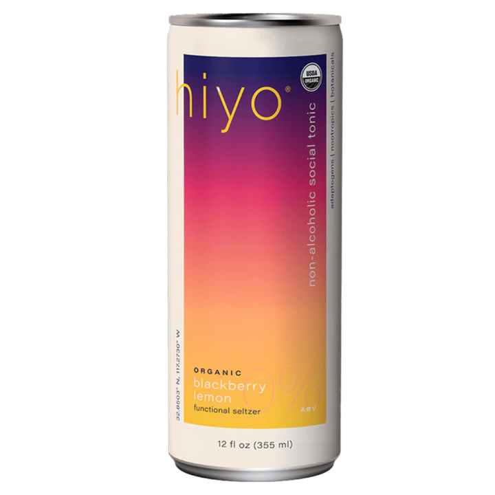 Hiyo — Blackberry Lemon, Non-Alcoholic Sparkling Social Tonic | A Fresh Sip, The Best Non-Alcoholic Adult Beverages