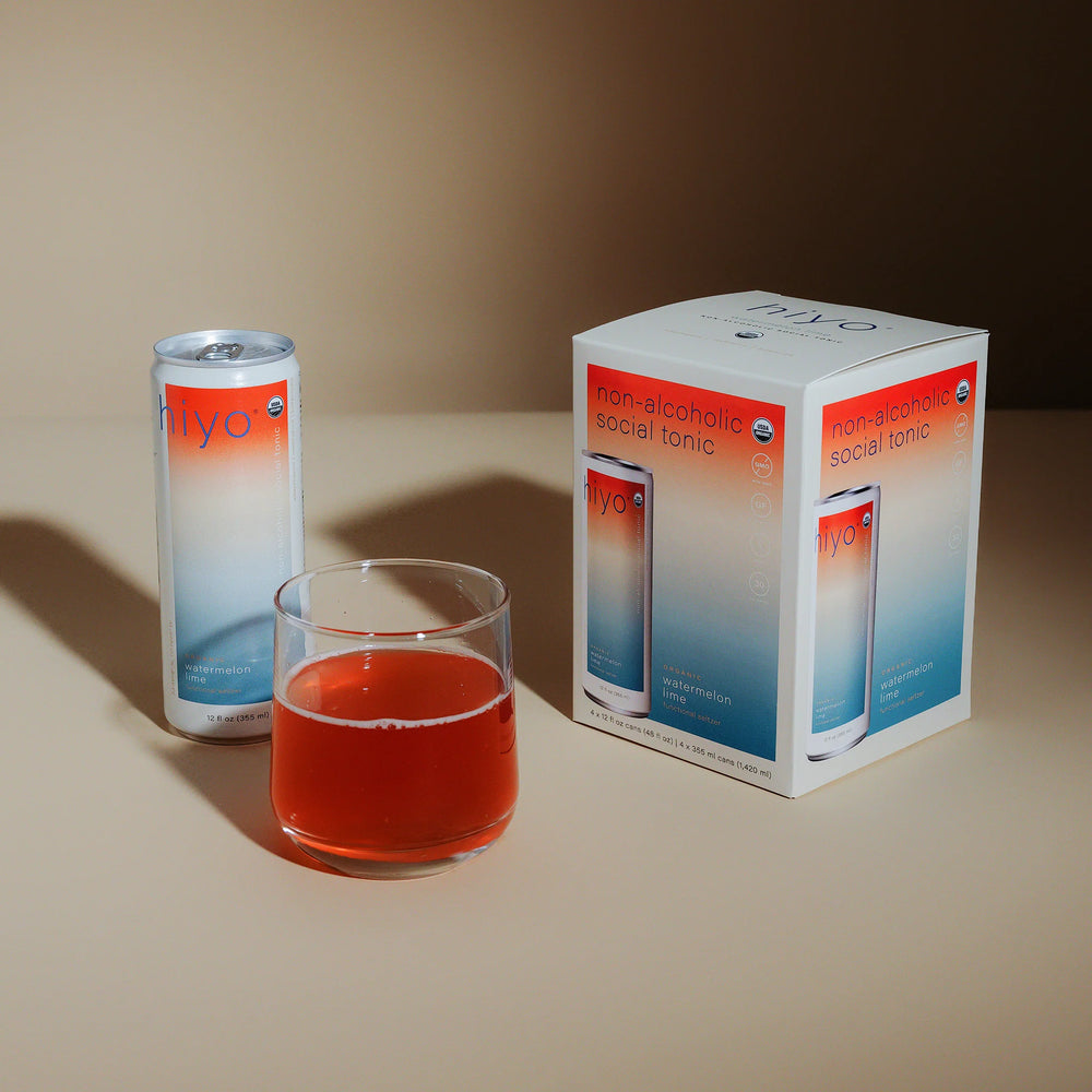 Hiyo — Watermelon Lime, Non-Alcoholic Sparkling Social Tonic (Lifestyle) | A Fresh Sip, The Best Non-Alcoholic Adult Beverages