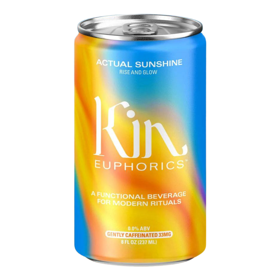 KIN — ACTUAL SUNSHINE_ RISE & GLOW, NON-ALCOHOLIC BEVERAGE | A Fresh Sip, The Best Non-Alcoholic Adult Beverages