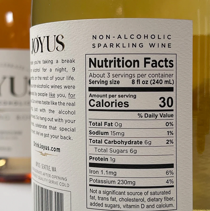 Jøyus — Sparkling White Wine, Non-Alcoholic Wine