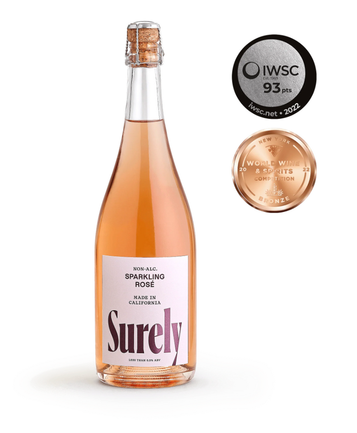 Surely — Sparkling Rosé, Non-Alcoholic Sparkling Wine