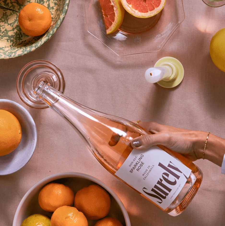 Surely — Sparkling Rosé, Non-Alcoholic Sparkling Wine