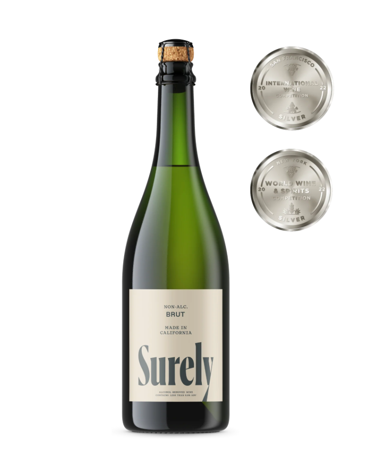 Surely — Sparkling Brut, Non-Alcoholic White Wine