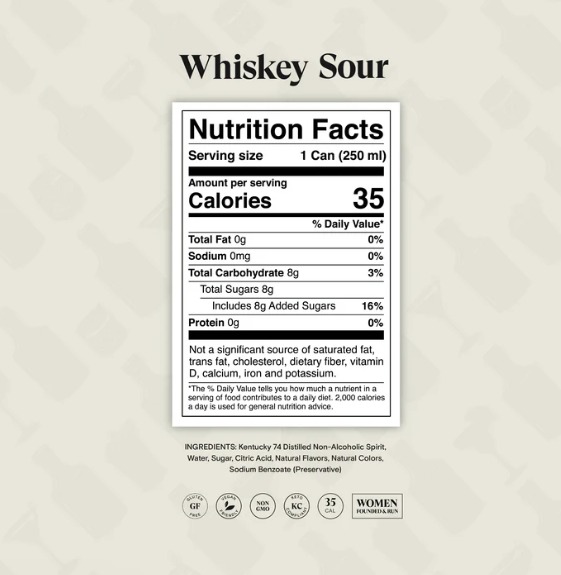 Spiritless — Whiskey Sour Pour-Over, Non-Alcoholic Cocktail (4-pack)