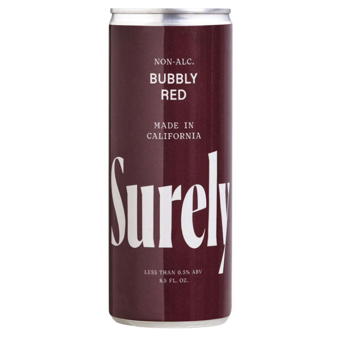 Surely — Bubbly Red Wine, Non-Alcoholic Wine Cans | A Fresh Sip, The Best Non-Alcoholic Adult Beverages