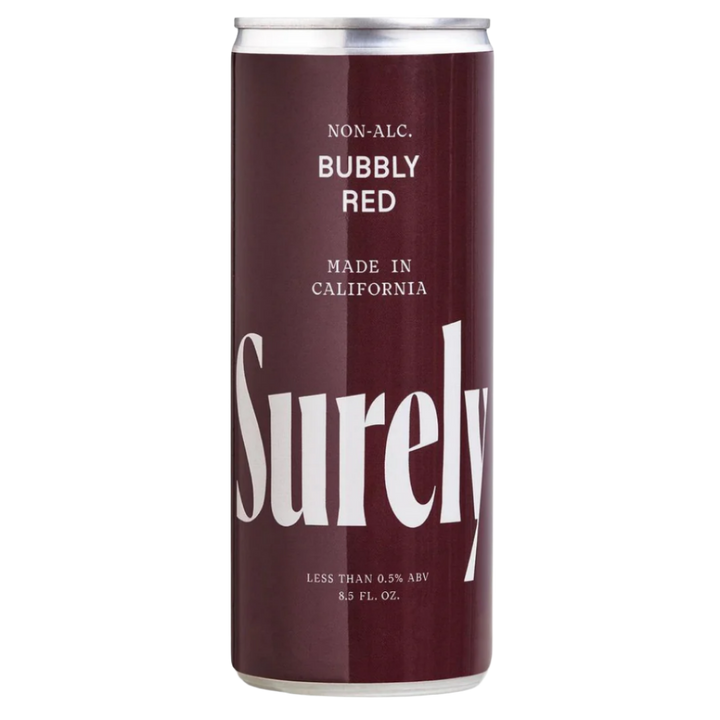 Surely — Bubbly Red Wine, Non-Alcoholic Wine Cans | A Fresh Sip, The Best Non-Alcoholic Adult Beverages