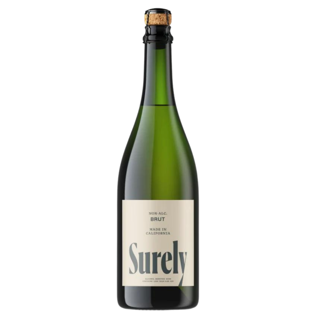 Surely — Sparkling Brut, Non-Alcoholic White Wine | A Fresh Sip, The Best Non-Alcoholic Adult Beverages