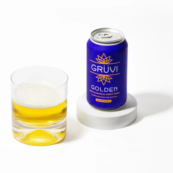 Grüvi — Golden Lager, Non-Alcoholic Beer (6-Pack)