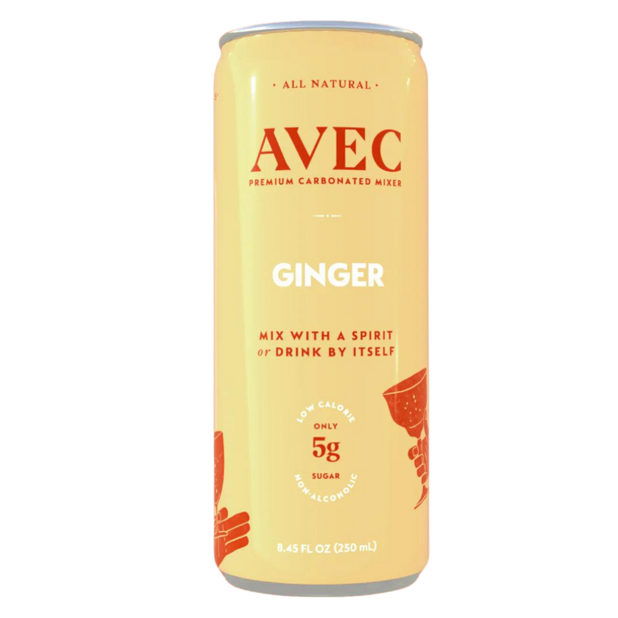 AVEC — Ginger, Premium  Carbonated Drink | A Fresh Sip, The Best Non-Alcoholic Adult Beverages