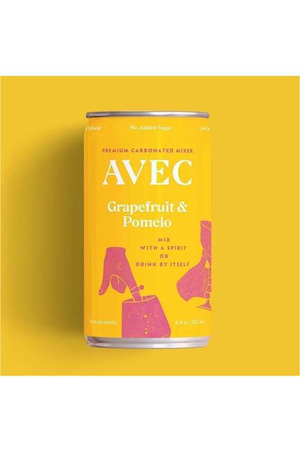 AVEC — Grapefruit & Pomelo, Premium Carbonated Drink (Single Can) | A Fresh Sip, The Best Non-Alcoholic Adult Beverages