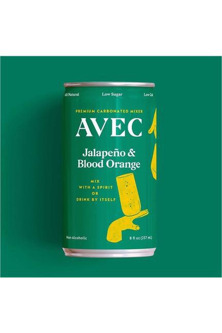 AVEC — Jalapeño & Blood Orange, Premium Carbonated Drink (Single Can) | A Fresh Sip, The Best Non-Alcoholic Adult Beverages