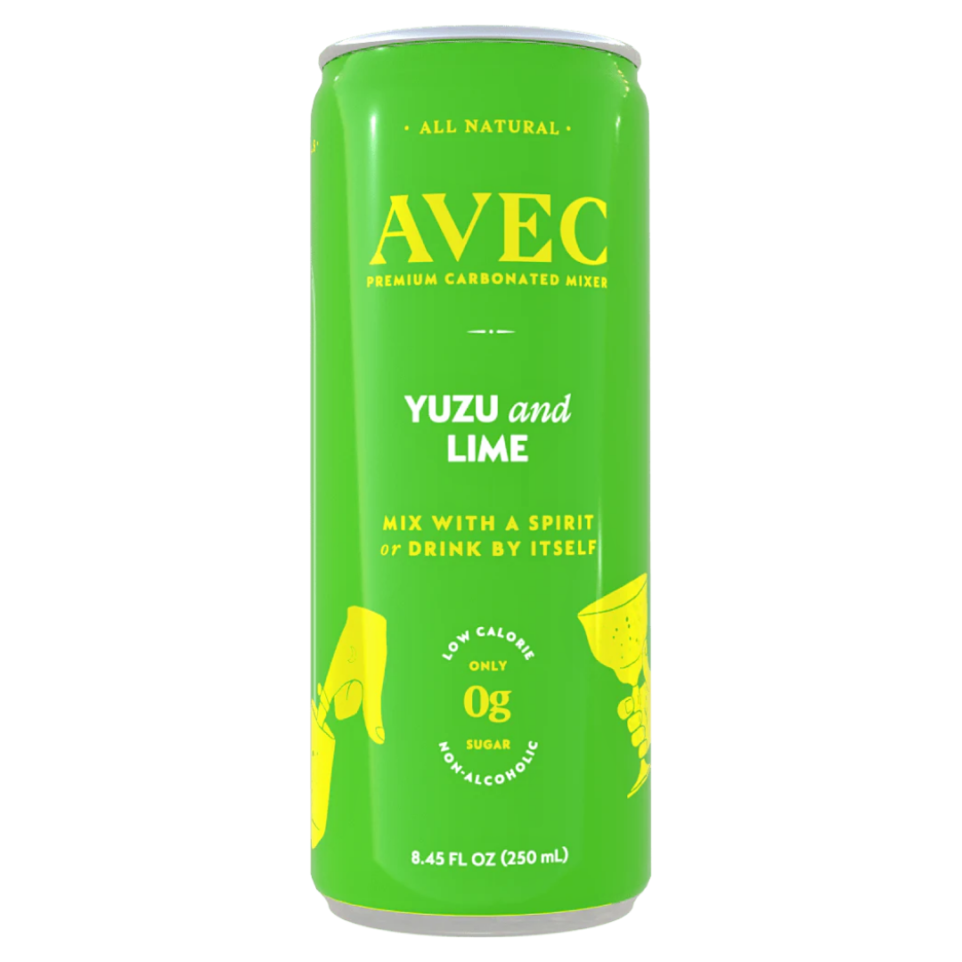 AVEC — Yuzu & Lime, Premium Carbonated Drink | A Fresh Sip, The Best Non-Alcoholic Adult Beverages