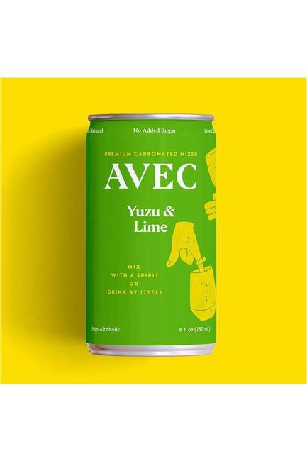 AVEC — Yuzu & Lime, Premium Carbonated Drink (Single Can) | A Fresh Sip, The Best Non-Alcoholic Adult Beverages