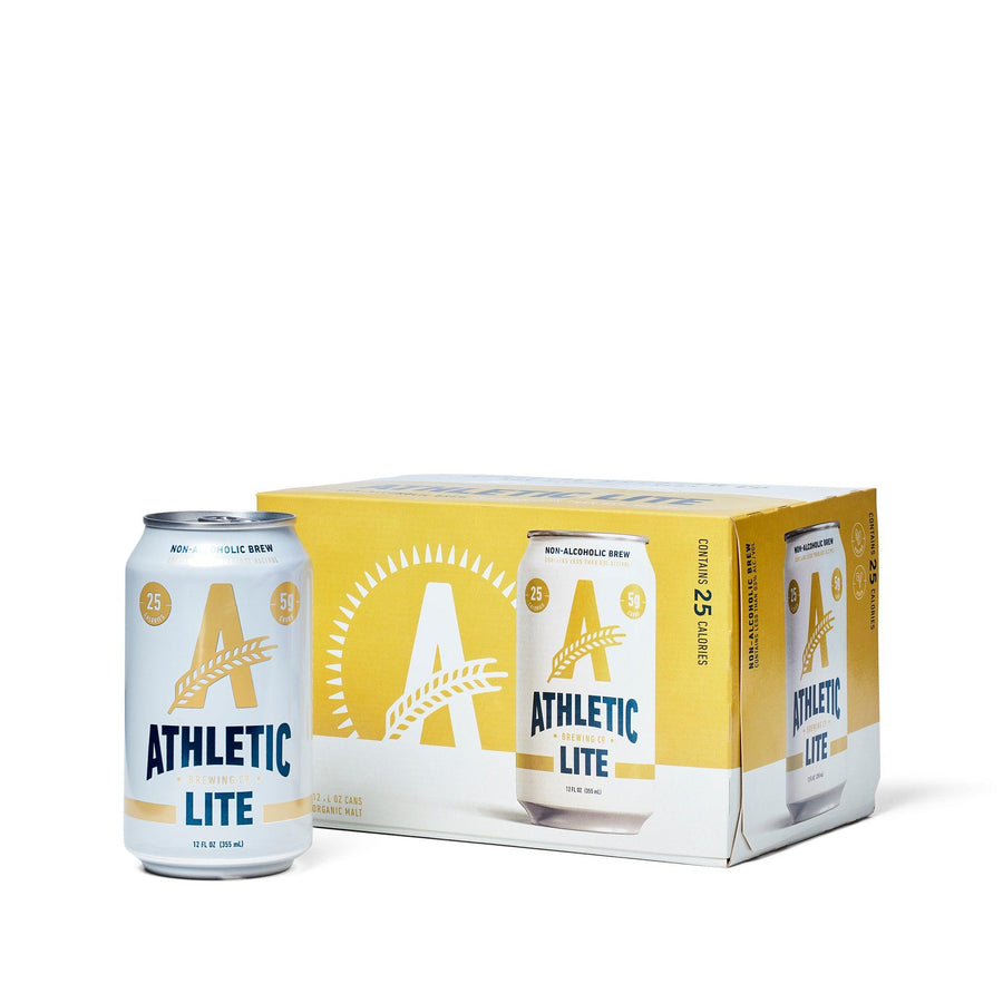 Athletic Brewing — Lite, Non-Alcoholic Beer (6-pack) | A Fresh Sip, The Best Non-Alcoholic Adult Beverages