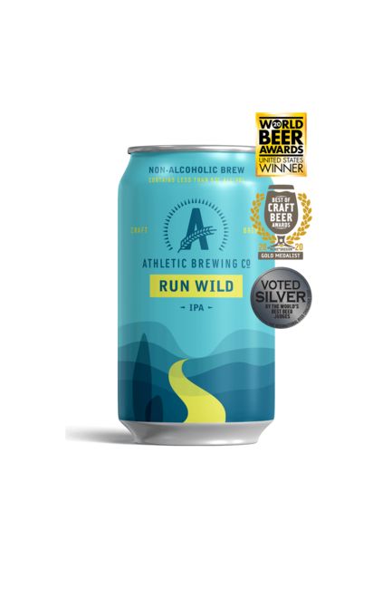 Athletic Brewing — Run Wild IPA, Non-Alcoholic Beer (single can) | A Fresh Sip, The Best Non-Alcoholic Adult Beverages