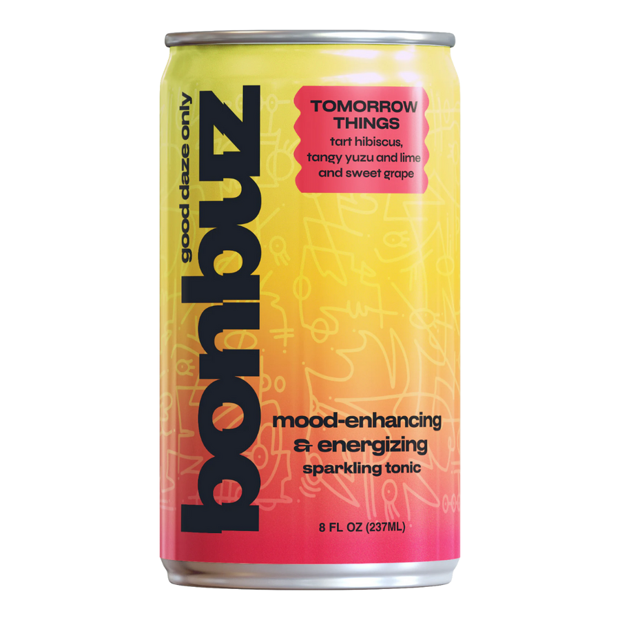 BONBUZ — TOMORROW THINGS, MOOD-ENHANCING & ENERGIZING SPARKLING TONIC| A Fresh Sip, The Best Non-Alcoholic Adult Beverages