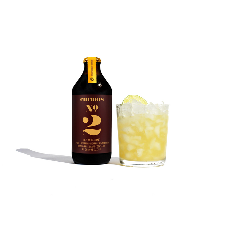 Curious Elixirs — No.2 Spicy Pineapple Ginger Margarita, Non-Alcoholic Craft Cocktail (Photo) A Fresh Sip, The Best Non-Alcoholic Adult Beverages