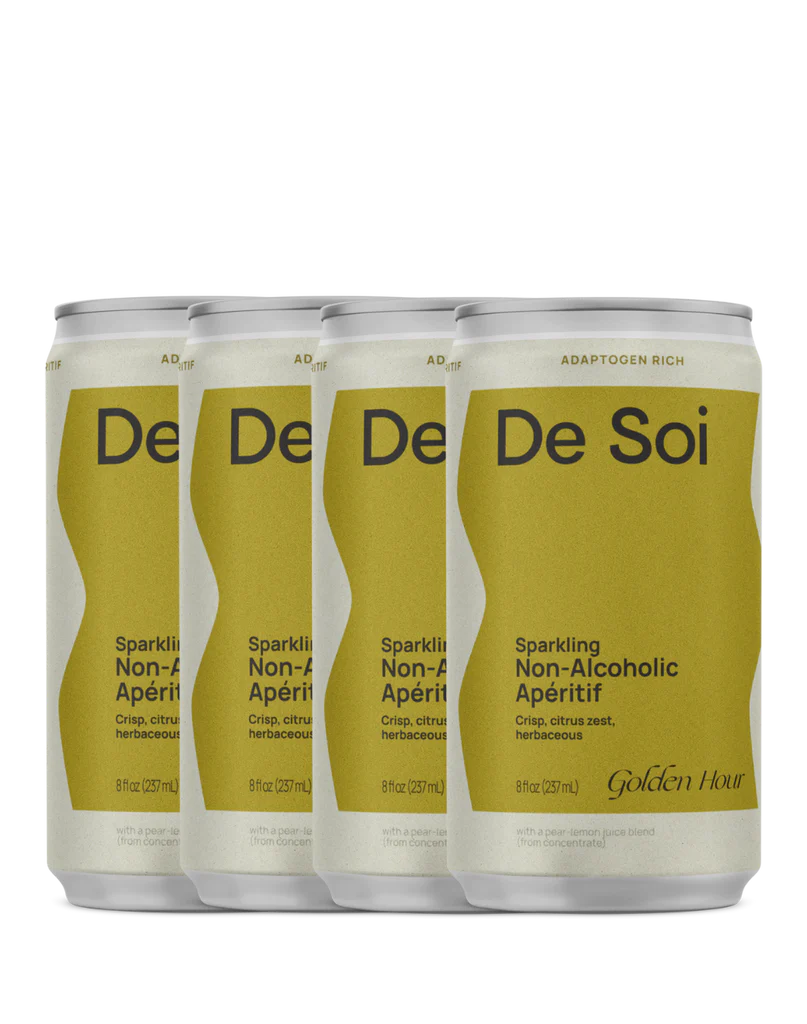 De Soi — Golden Hour, Non-Alcoholic Apéritif (4 cans) | A Fresh Sip, The Best Non-Alcoholic Adult Beverages