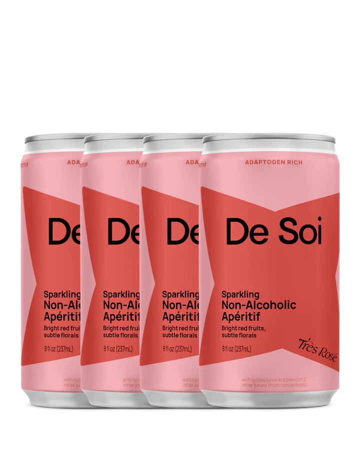 De Soi — Très Rosé, Non-Alcoholic Apéritif (4 cans) | A Fresh Sip, The Best Non-Alcoholic Adult Beverages