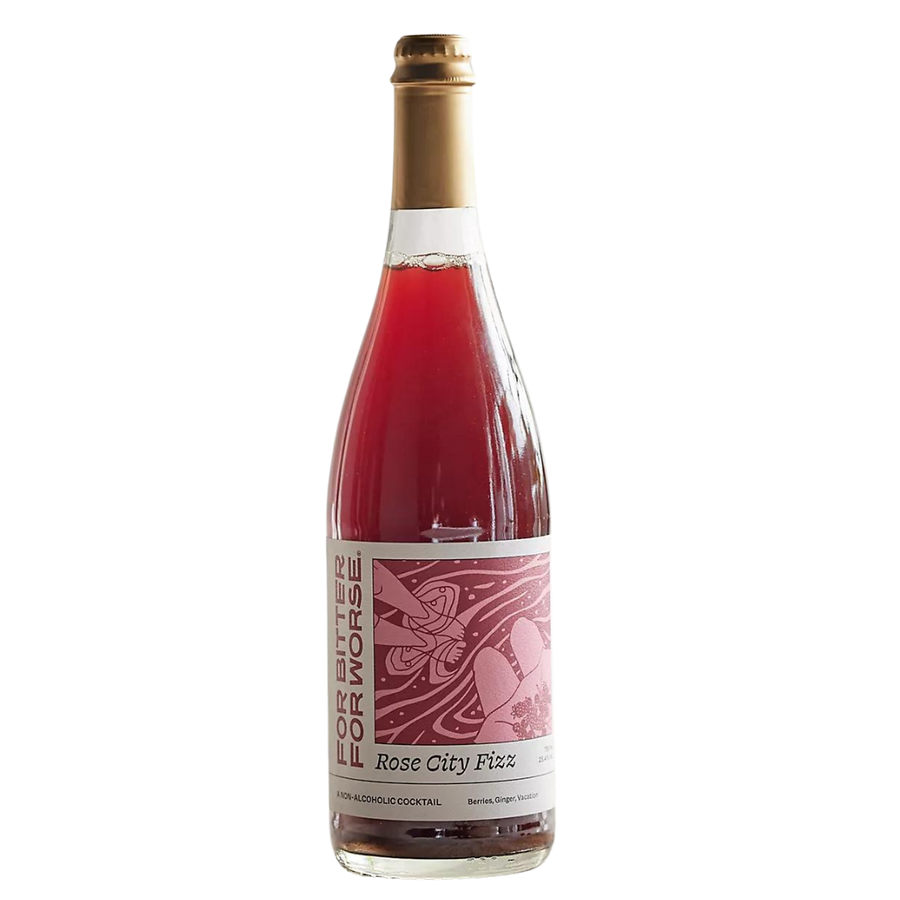 For Bitter For Worse — Rose City Fizz, Non-Alcoholic Cocktail | A Fresh Sip, The Best Non-Alcoholic Adult Beverages