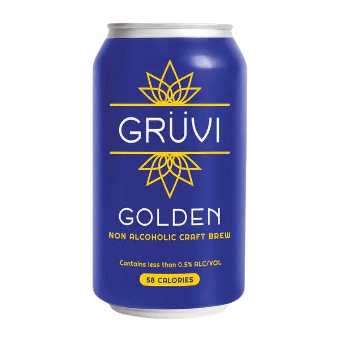 Grüvi — Golden Lager, Non-Alcoholic Beer | A Fresh Sip, The Best Non-Alcoholic Adult Beverages