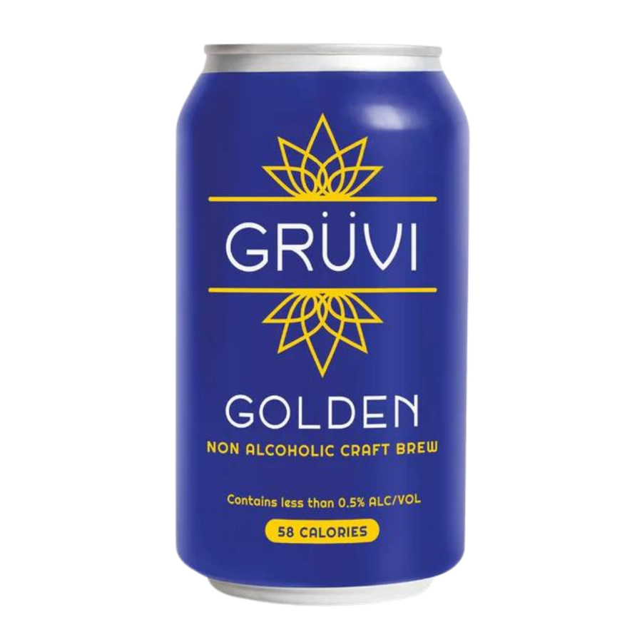 Grüvi — Golden Lager, Non-Alcoholic Beer | A Fresh Sip, The Best Non-Alcoholic Adult Beverages