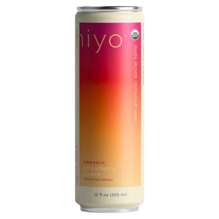 Hiyo — Strawberry Guava, Non-Alcoholic Sparkling Social Tonic | A Fresh Sip, The Best Non-Alcoholic Adult Beverages