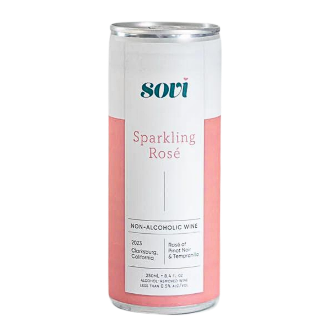 Sovi — Sparkling Rosé, Non-Alcoholic Wine Cans | A Fresh Sip, The Best Non-Alcoholic Adult Beverages