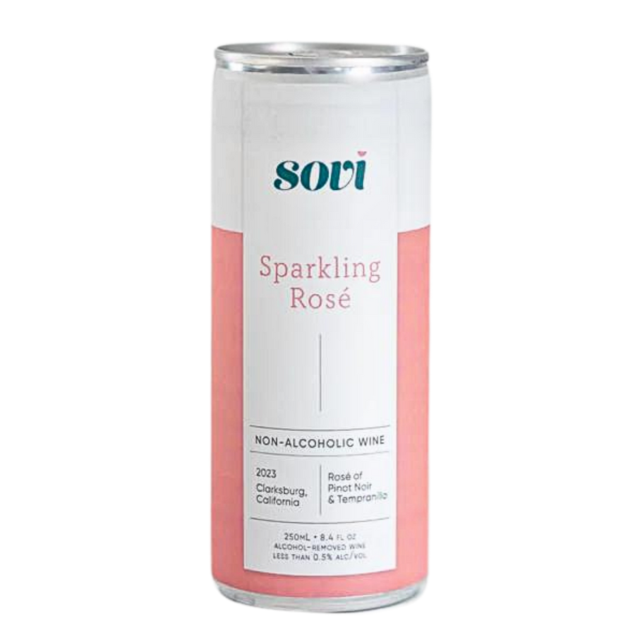 Sovi — Sparkling Rosé, Non-Alcoholic Wine Cans | A Fresh Sip, The Best Non-Alcoholic Adult Beverages