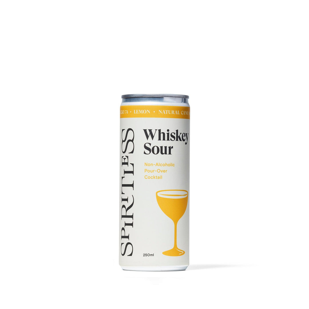 Spiritless — Whiskey Sour Pour-Over, Non-Alcoholic Cocktail (Single Can) | A Fresh Sip, The Best Non-Alcoholic Adult Beverages
