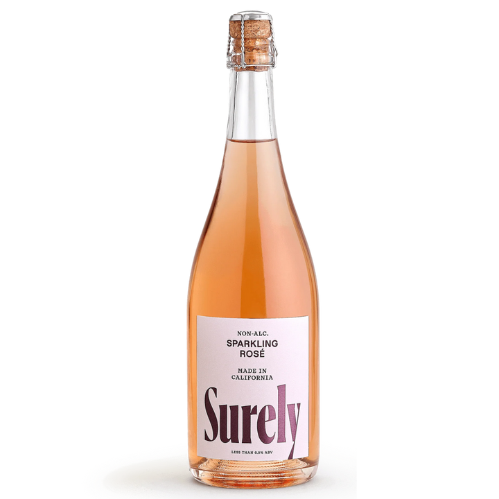 Surely — Sparkling Rosé, Non-Alcoholic Sparkling Wine | A Fresh Sip, The Best Non-Alcoholic Adult Beverages