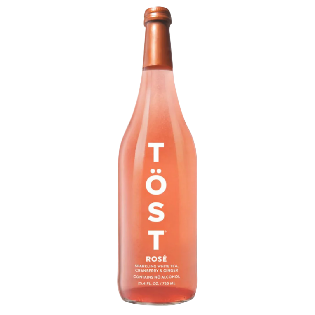 Töst — Rose, Sparkling White Tea, Cranberry & Ginger | A Fresh Sip, The Best Non-Alcoholic Adult Beverages