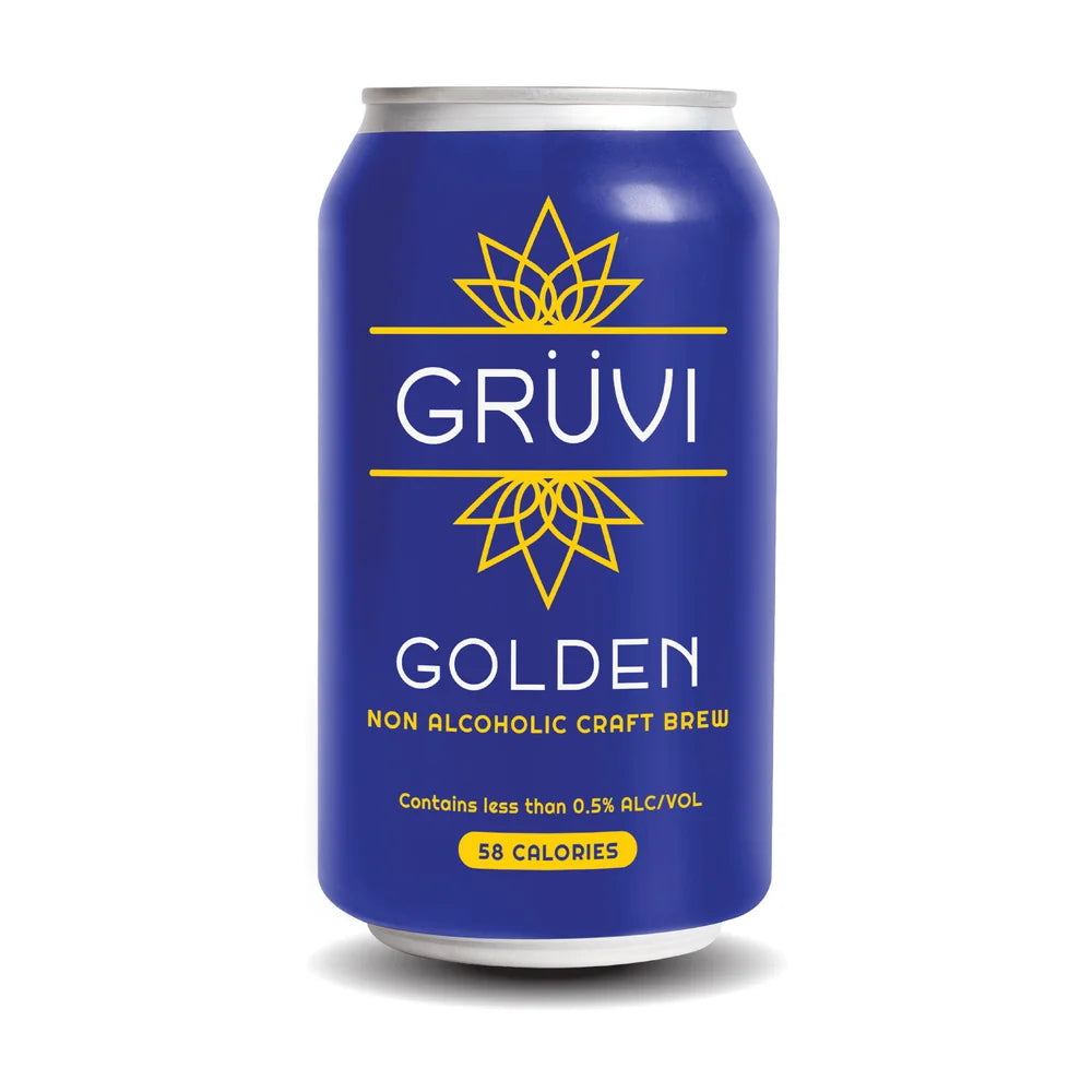 Grüvi — Golden Lager, Non-Alcoholic Beer (6-Pack)
